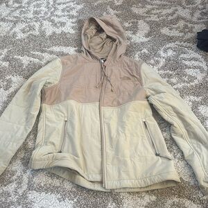 North Face TNF Two Toned Puff Sweater Jacket S